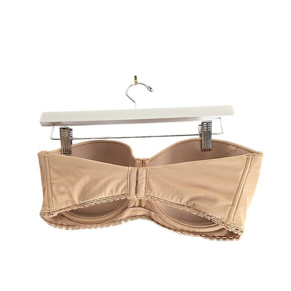 Calvin Klein Ivory Full Coverage Strapless Underwire Push Up Bra Size 34DD - Picture 2 of 4